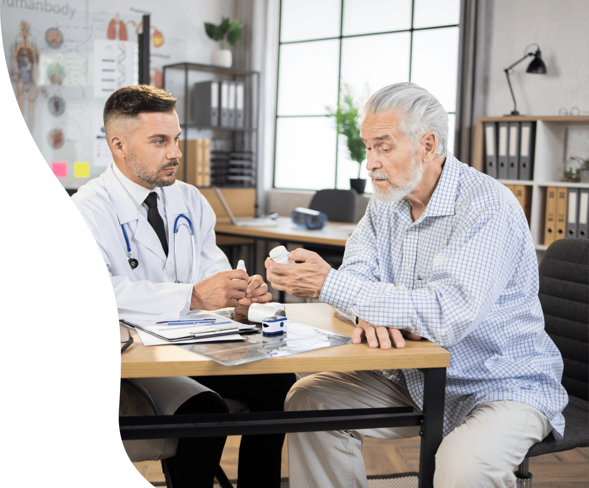Doctor talking to patient Doctor talking to patient